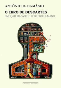 Capa do livro de comportamento humano O erro de Descartes, de António Damásio