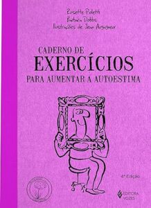 Capa do livro caderno de exercícios para aumentar a autoestima