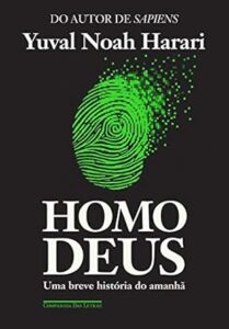 Capa do livro Homo Deus, de Yuval Harari