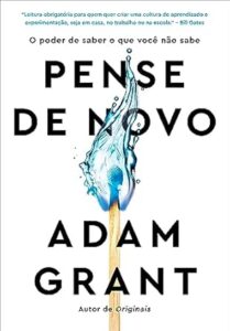 Capa do livro Pense de novo, de Adam Grant