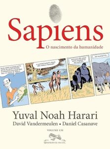 Capa do livro Sapiens, em quadrinhos de Yuval Harari