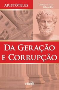 Capa do livro Da Geração e Corrupção