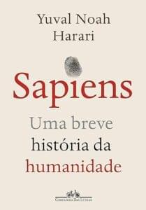 Capa do livro Sapiens, de Yuval Harari