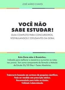 Capa do livro Você não sabe estudar!